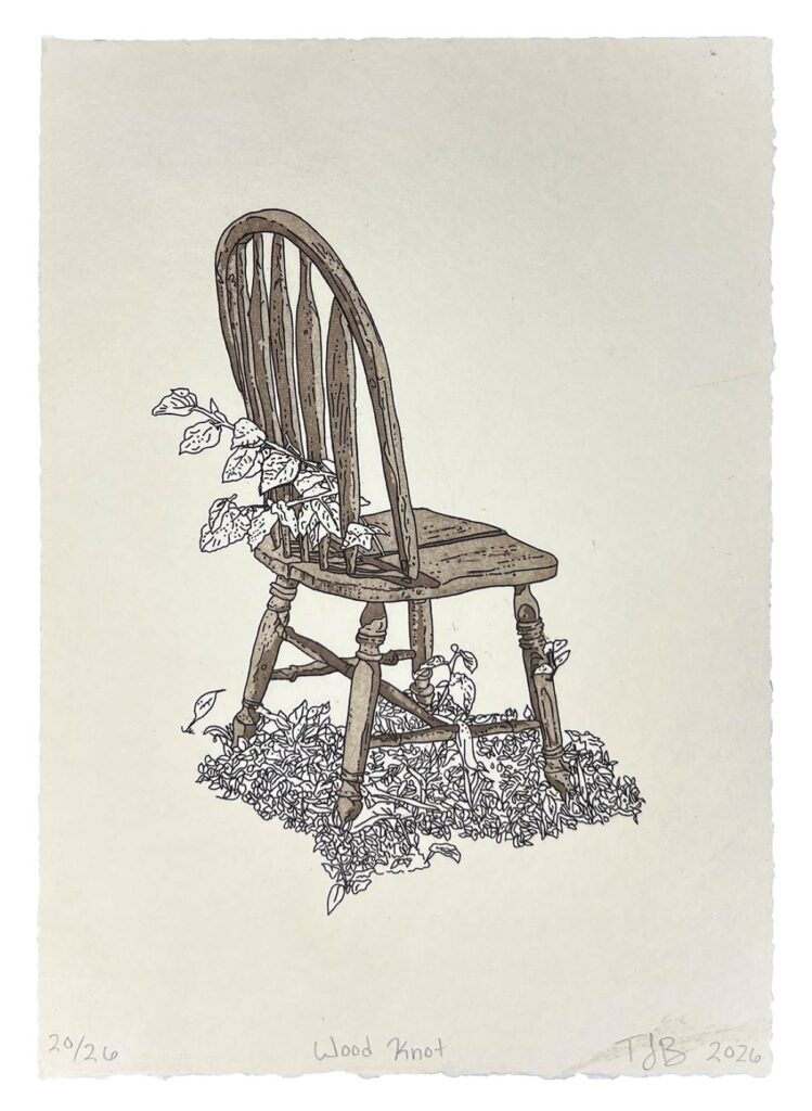 PRESS ON Artists create blocks for printmaking with hand carving, engraving or chemical processes. Teralyn Brown