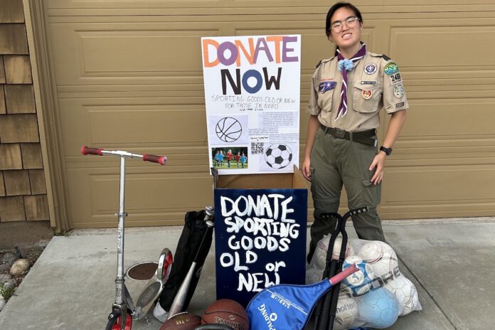 Eagle Scout launches sports equipment drive