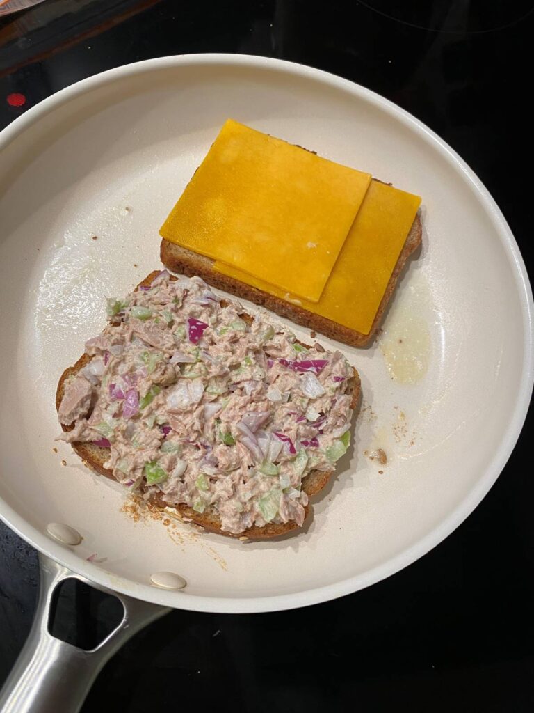 PAN HANDLE A pan works fine for cooking sandwiches if you don’t have a panini maker.
Stephanie Uchida