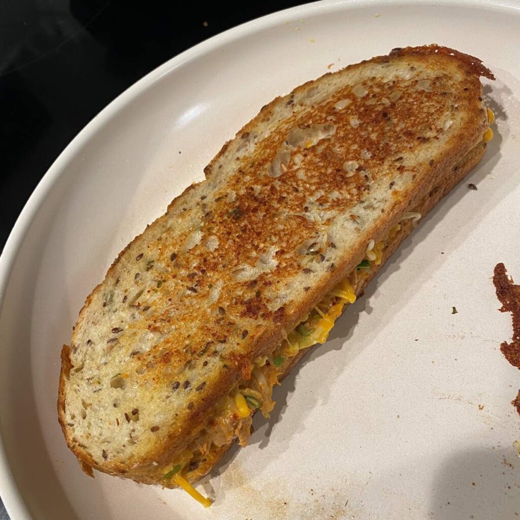 PLAY DOUGH I find the sourdough with healthy seeds and grains works well for this tuna melt. Stephanie Uchida