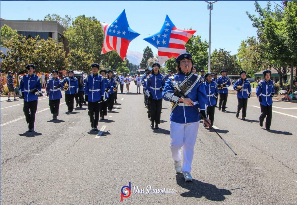BAND PRACTICE Community organizations and bands will march in the parade.
Dan Strauss