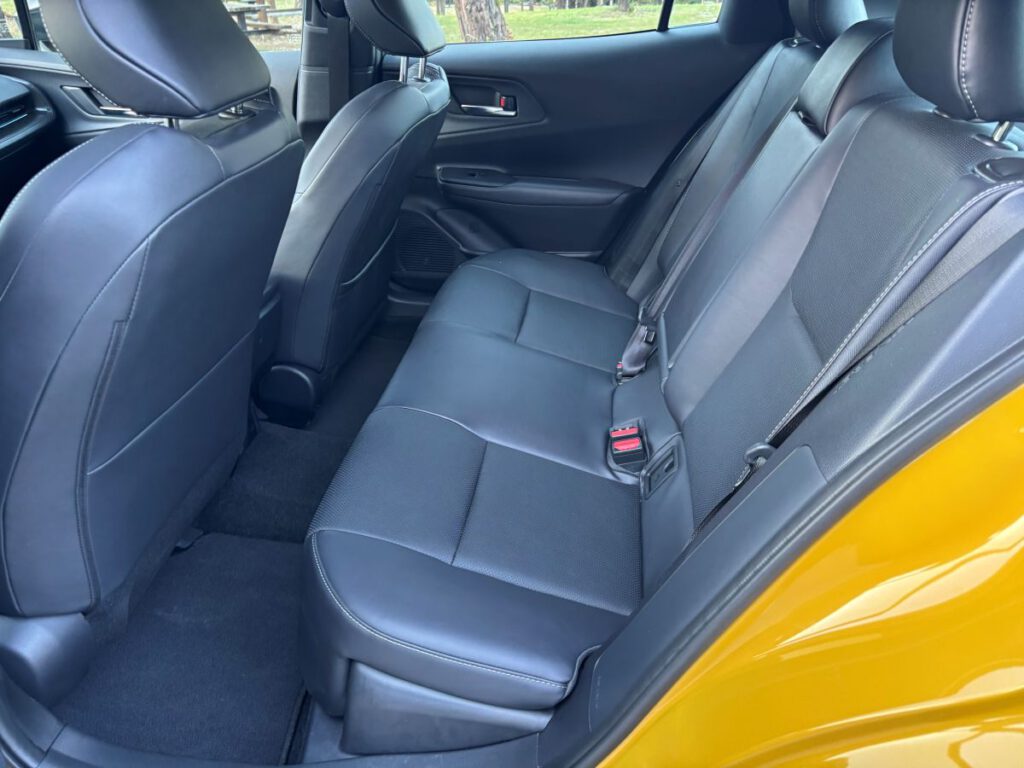 TAKING A BACK SEAT With the Toyota Prius you have a functional back seat.
Photos by Michael Coates