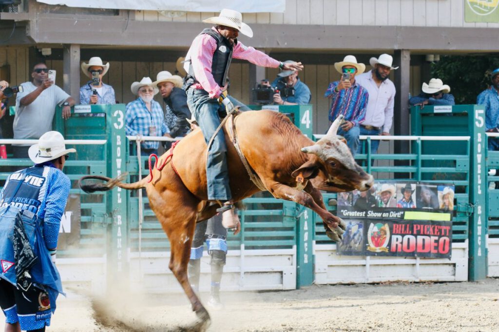 BLACK HISTORY The rodeo was named after Bill Pickett, the legendary African-American cowboy and inventor of the rodeo’s most well-known event, bull dogging.
Courtesy of Michelle Johnson
