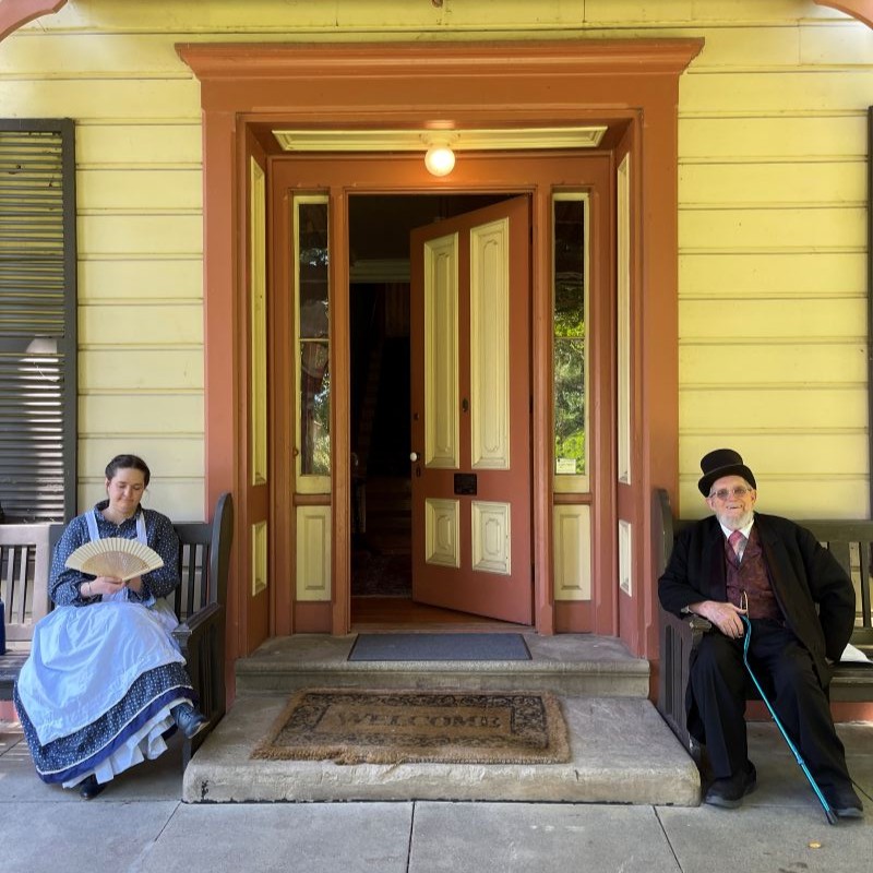 DOORWAY TO HISTORY Costumed docents will lead tours of the house from 12 to 4pm. Photos courtesy of Al Minard