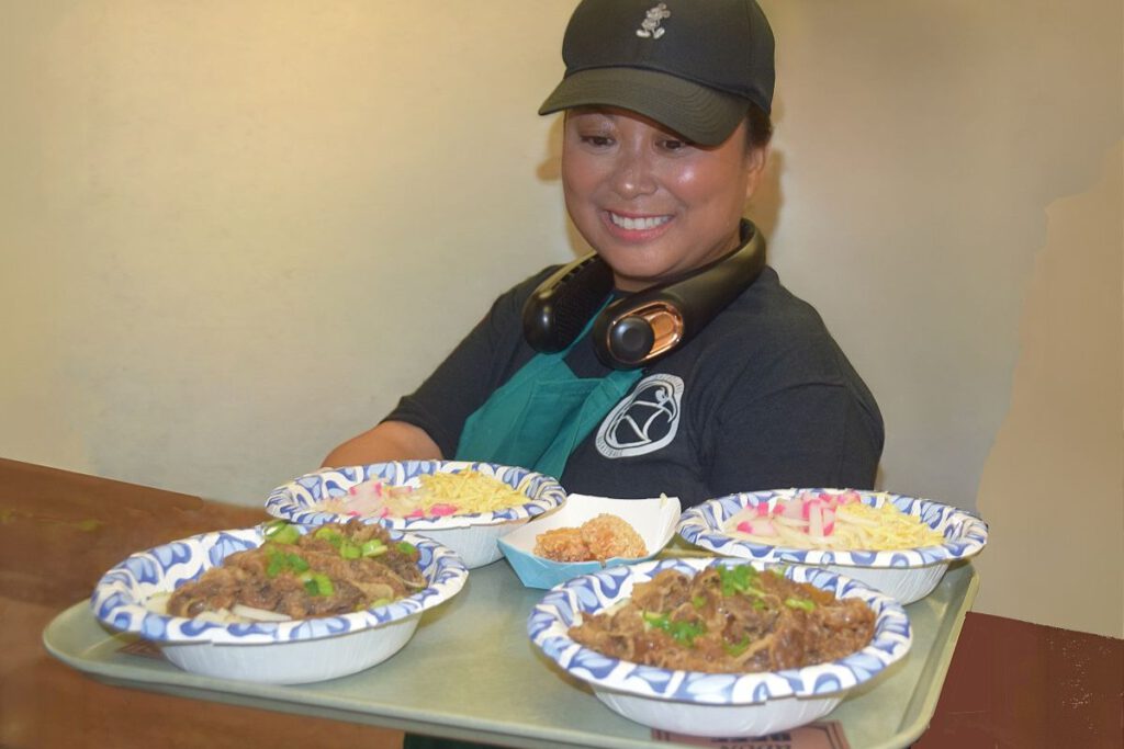 FOOD FOR THOUGHT Japanese Cuisine includes chicken teriyaki, gyoza, udon, sushi and Manju.
Photos courtesy of SACBC