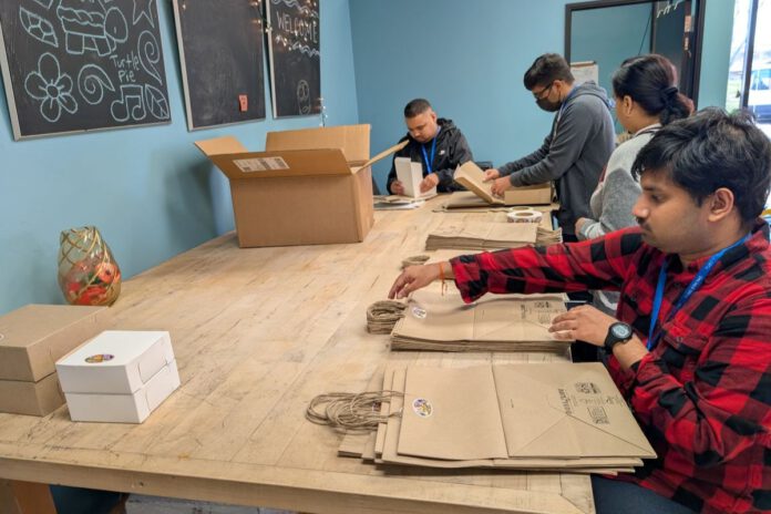Students of Young Adult Program Volunteer at Niles Pie