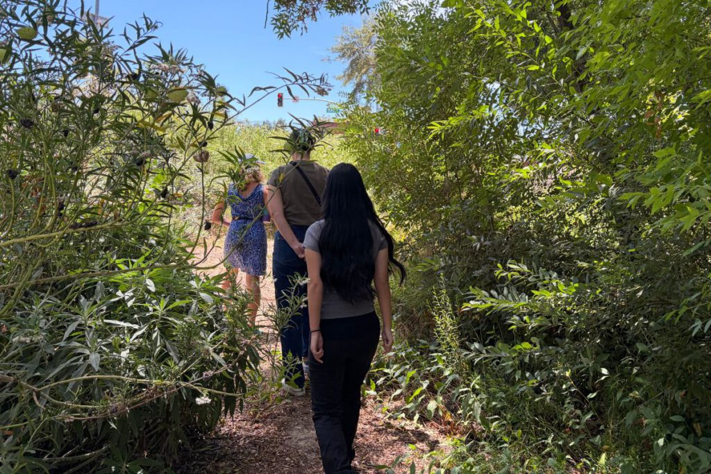 WILDS AT HOME Soil scientist Zoe Caron took interested participants and collaborators on a tour of the Tule Ponds facility on Saturday, July 25, at 1pm, the same time future workshops are set to take place this fall.
Photos by Olivia Ma
