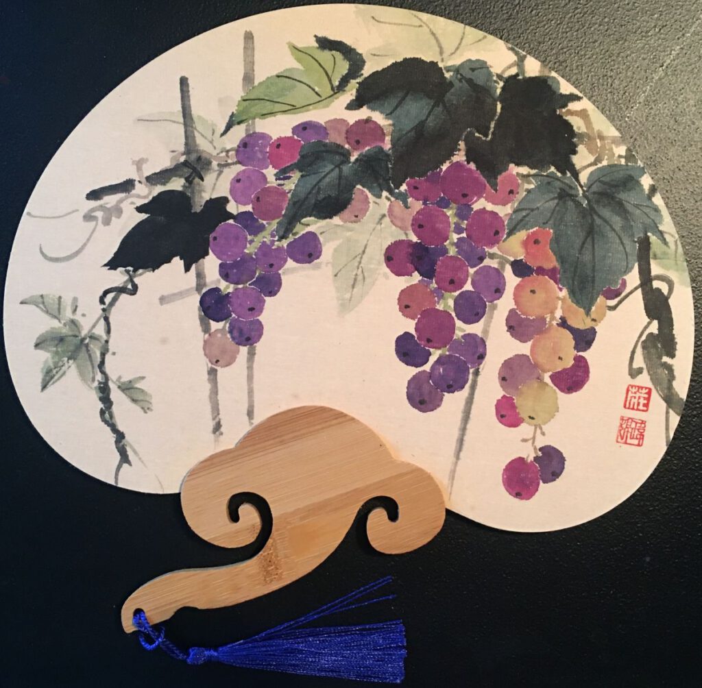 PAPER PLAY Chuang works in traditional brush painting on rice paper.
Wei-Ting Chuang