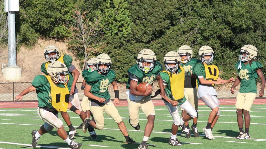 BACK TO CHAMPS Hayward’s Moreau Catholic High School looks to be in their CIF Championship shape this season.
Javen Takhar