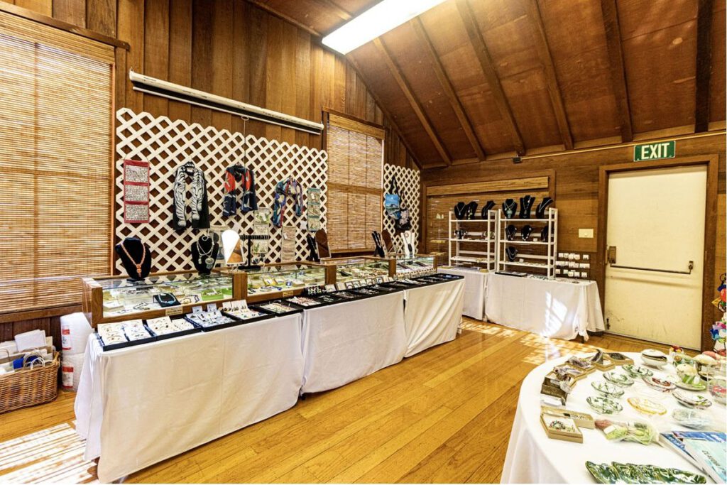 WEARABLE ART Among the items in the Mission Room are handmade jewelry pieces.
Jurek Zarzycki